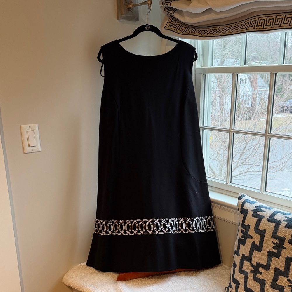 The Limited Black Dress with White Trim